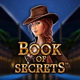 Book of Secrets slot logo by SYNOT Games at Lucky 7 Casino
