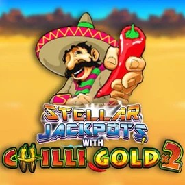 Stellar Jackpots with Chilli Gold x2 slot logo by Lightning Box Game at Lucky 7 Casino